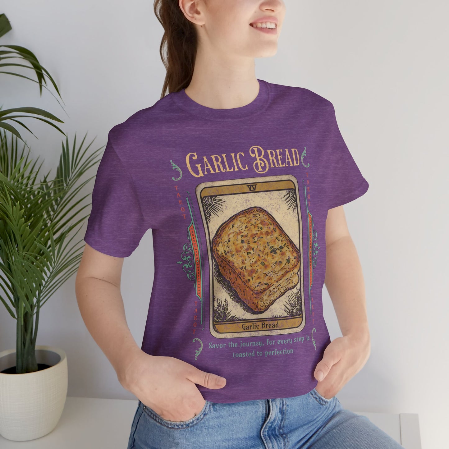 Garlic Bread Tarot Shirt – Funny Mystic Toast Tee for Food Lovers