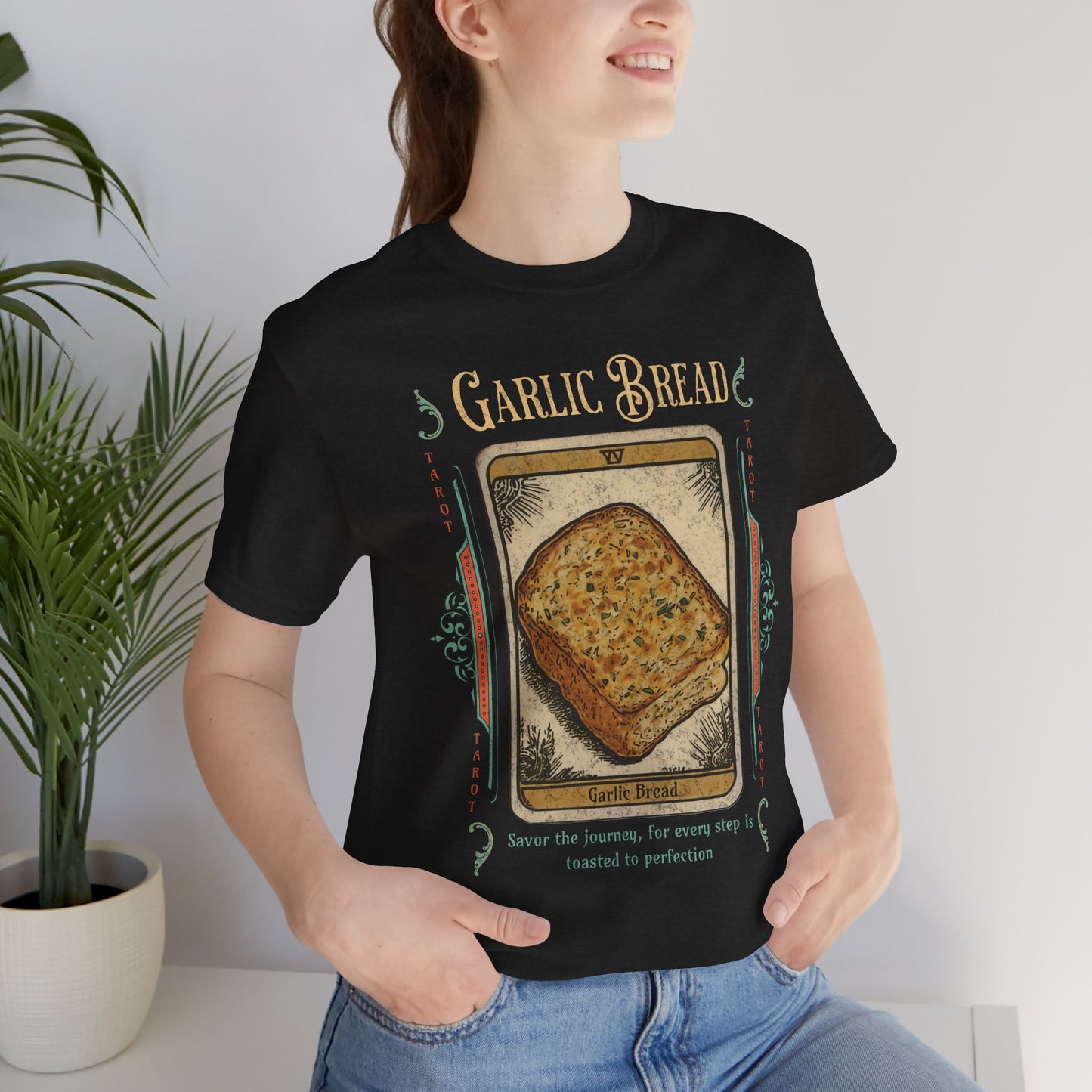 Garlic Bread Tarot Shirt – Funny Mystic Toast Tee for Food Lovers