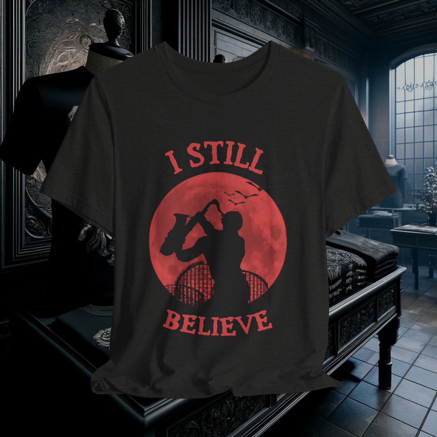 Lost Boys Sax Man T-Shirt - I Still Believe Retro 80s Movie Tee