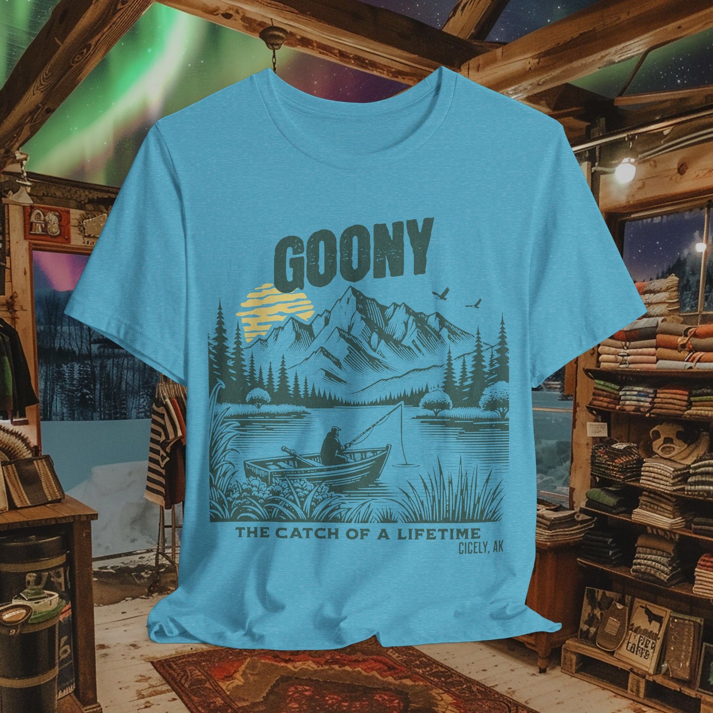 Goony T-Shirt - "The Catch of a Lifetime" | Northern Exposure, Cicely, AK