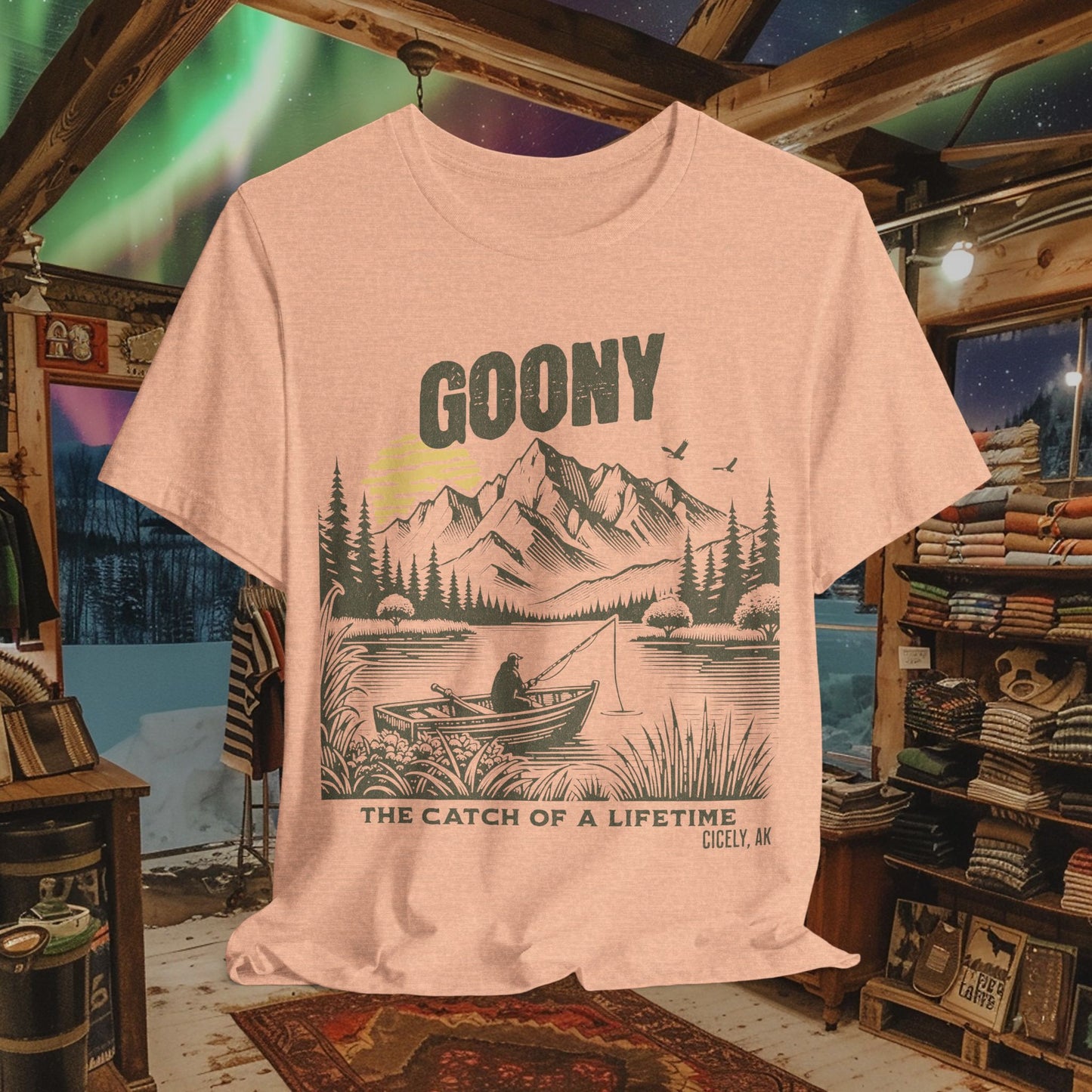 Goony T-Shirt - "The Catch of a Lifetime" | Northern Exposure, Cicely, AK