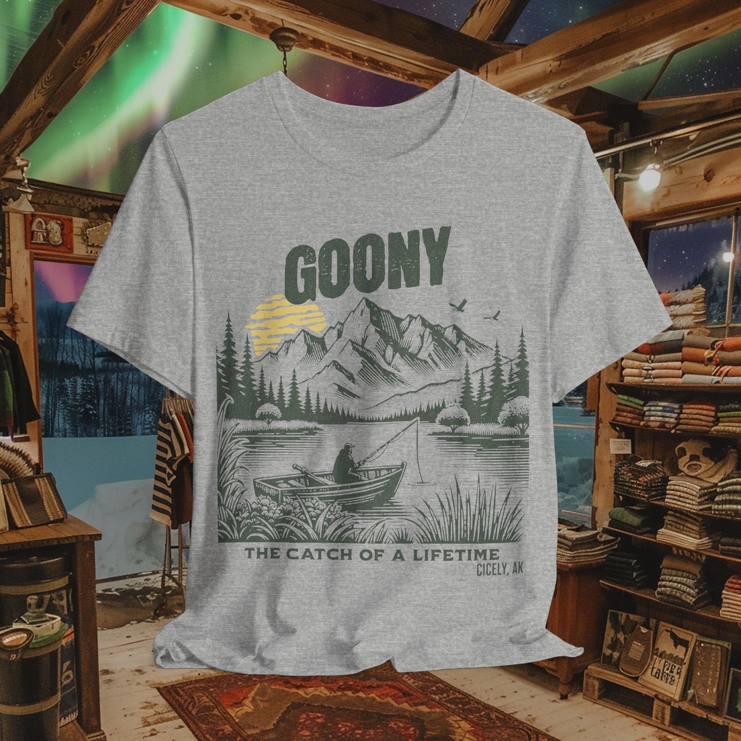 Goony T-Shirt - "The Catch of a Lifetime" | Northern Exposure, Cicely, AK