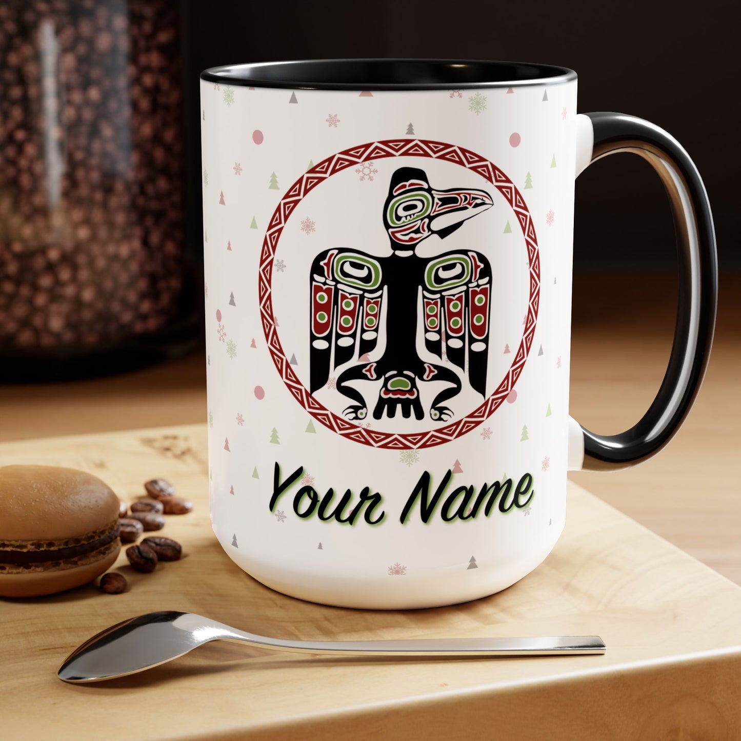Personalized Tlingit Raven Mug – Northern Exposure Inspired Gift