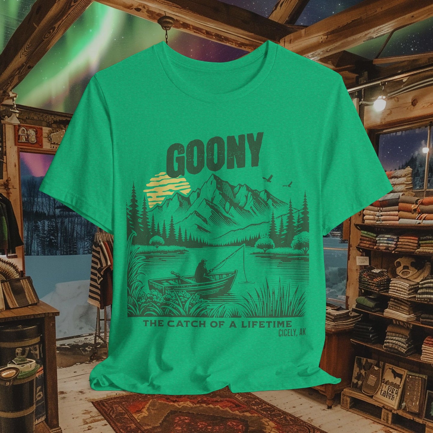 Goony T-Shirt - "The Catch of a Lifetime" | Northern Exposure, Cicely, AK