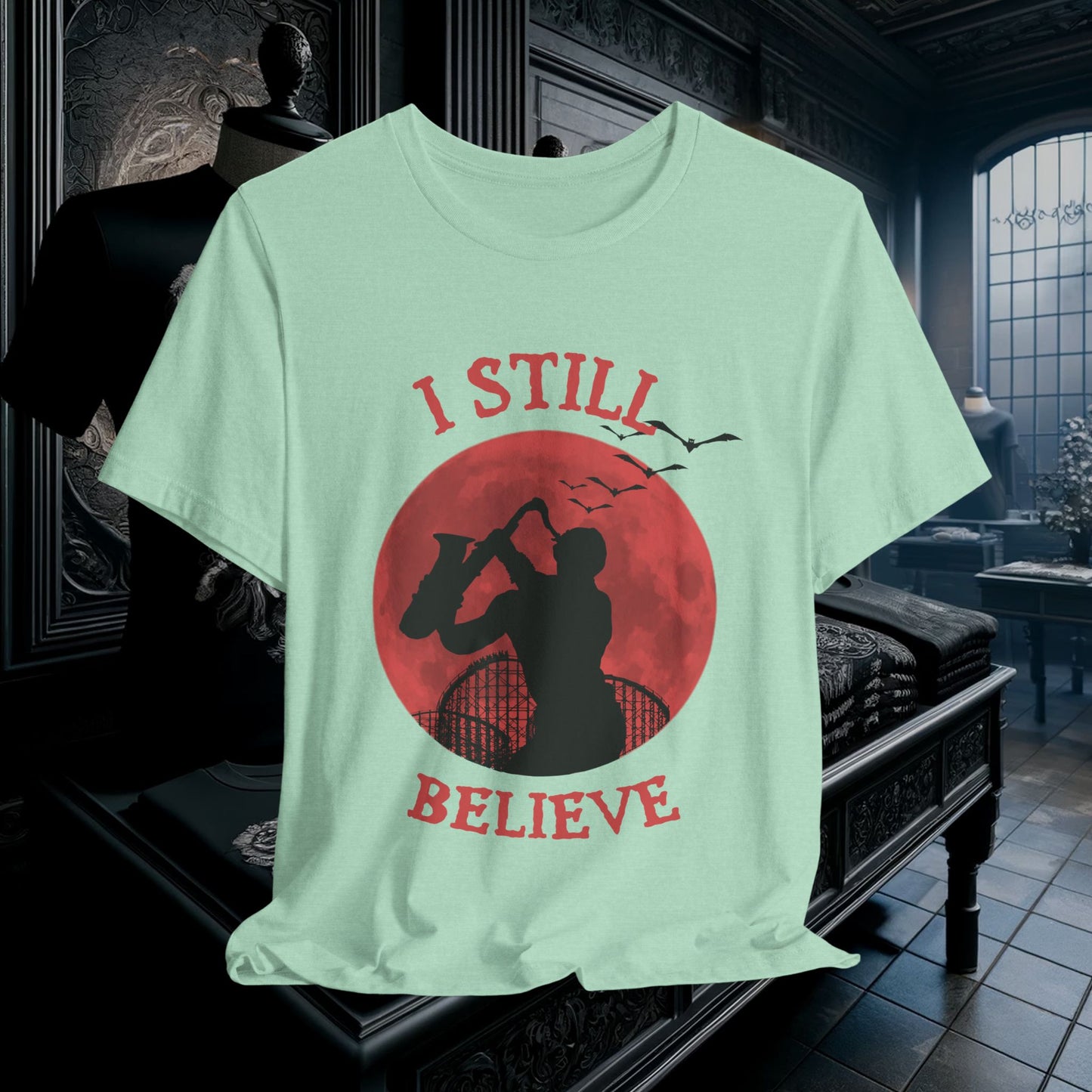 Lost Boys Sax Man T-Shirt - I Still Believe Retro 80s Movie Tee