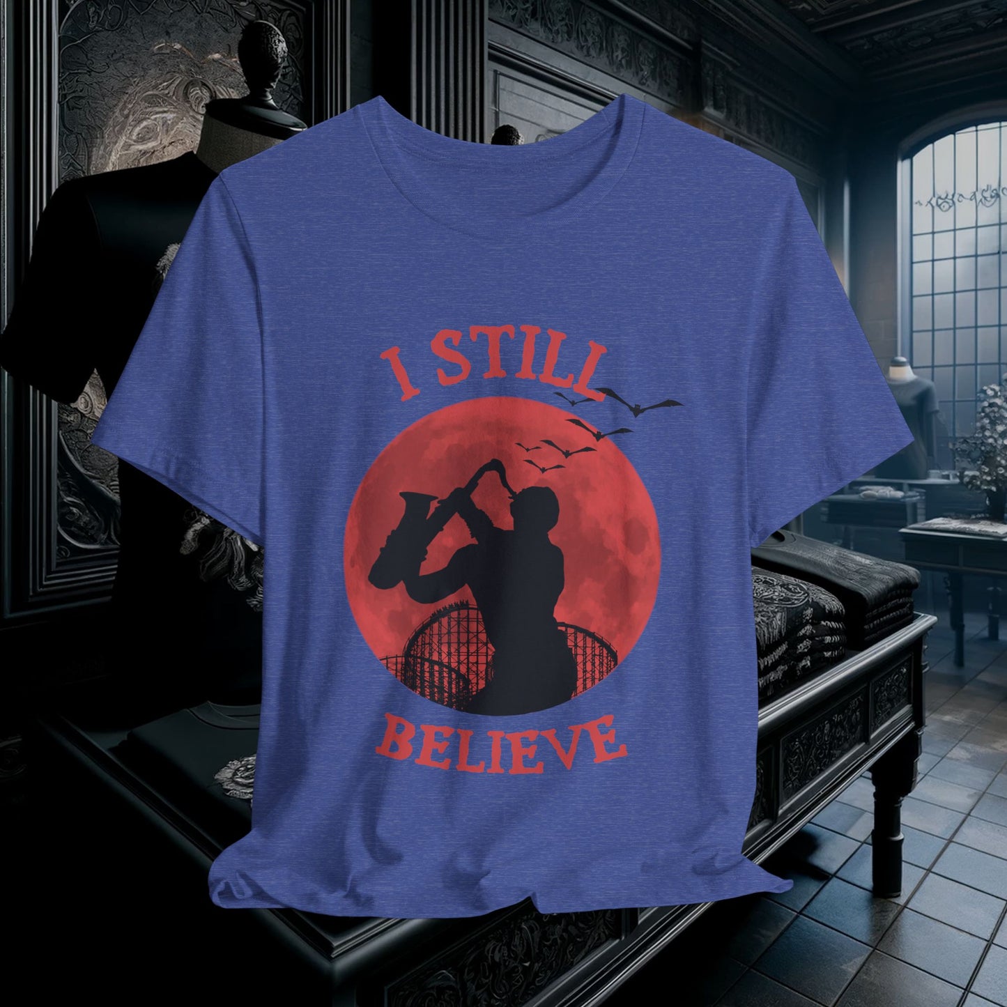 Lost Boys Sax Man T-Shirt - I Still Believe Retro 80s Movie Tee