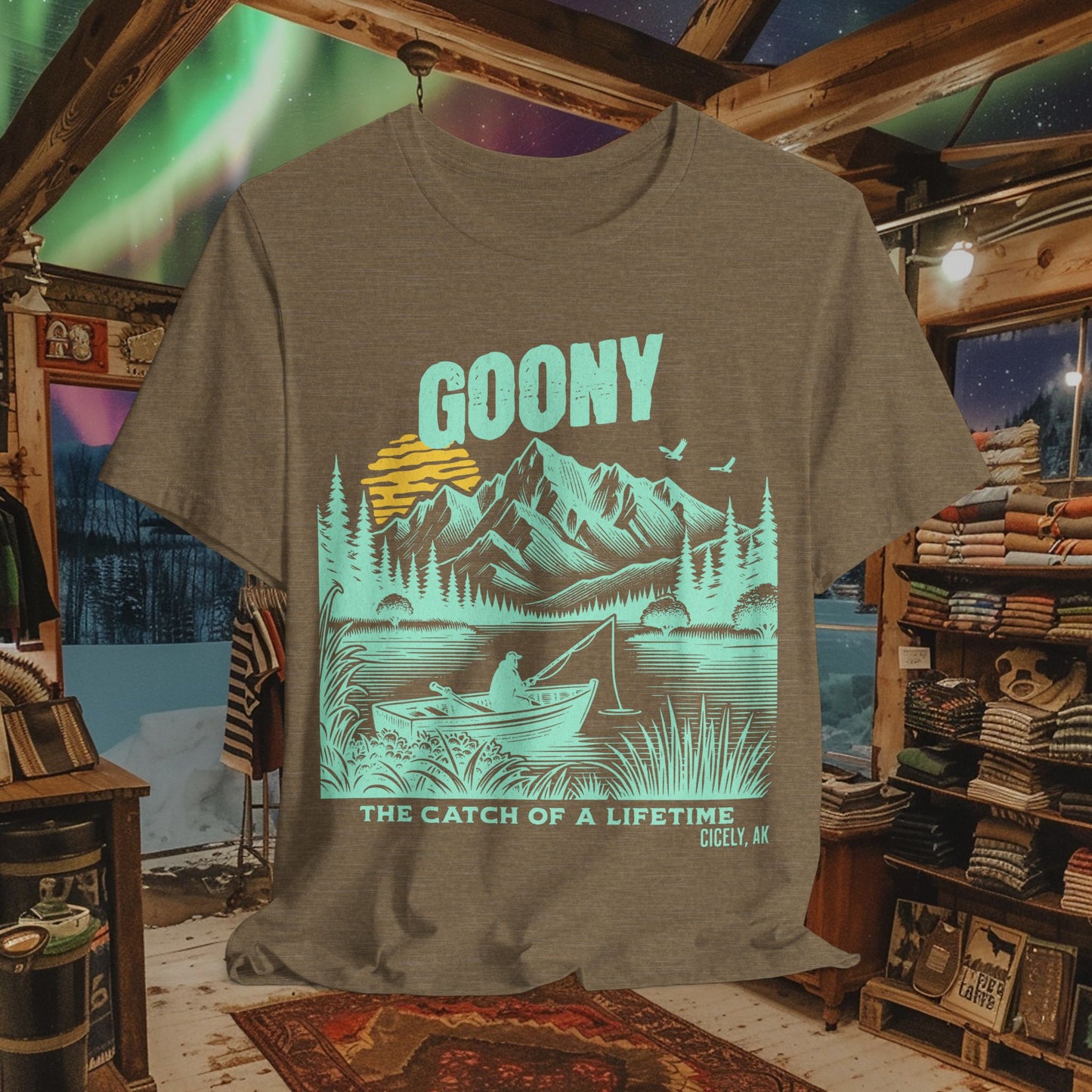 Goony T-Shirt - "The Catch of a Lifetime" | Northern Exposure, Cicely, AK