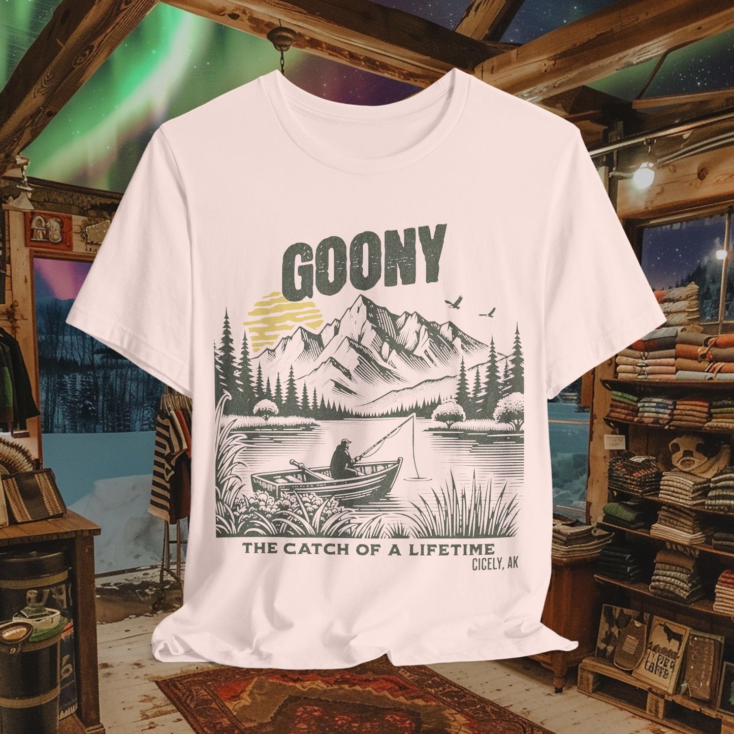 Goony T-Shirt - "The Catch of a Lifetime" | Northern Exposure, Cicely, AK