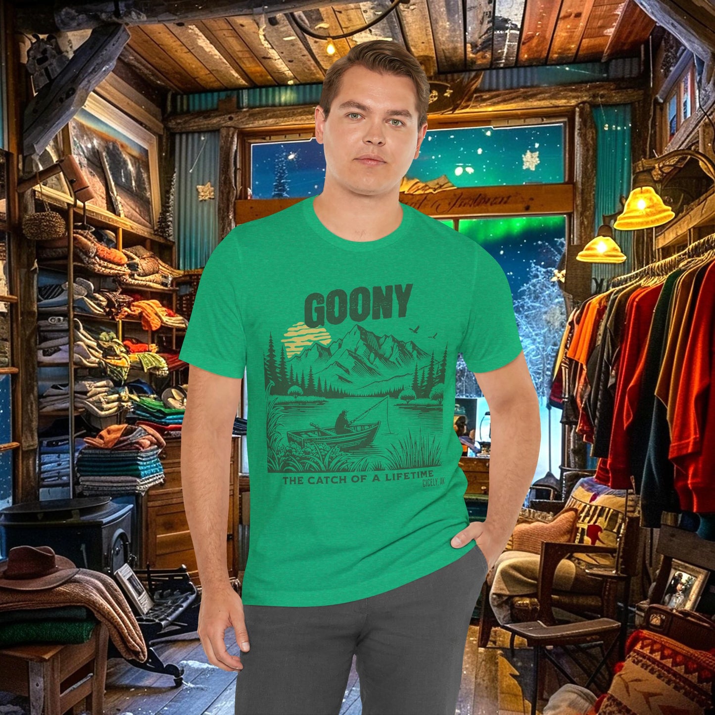 Goony T-Shirt - "The Catch of a Lifetime" | Northern Exposure, Cicely, AK