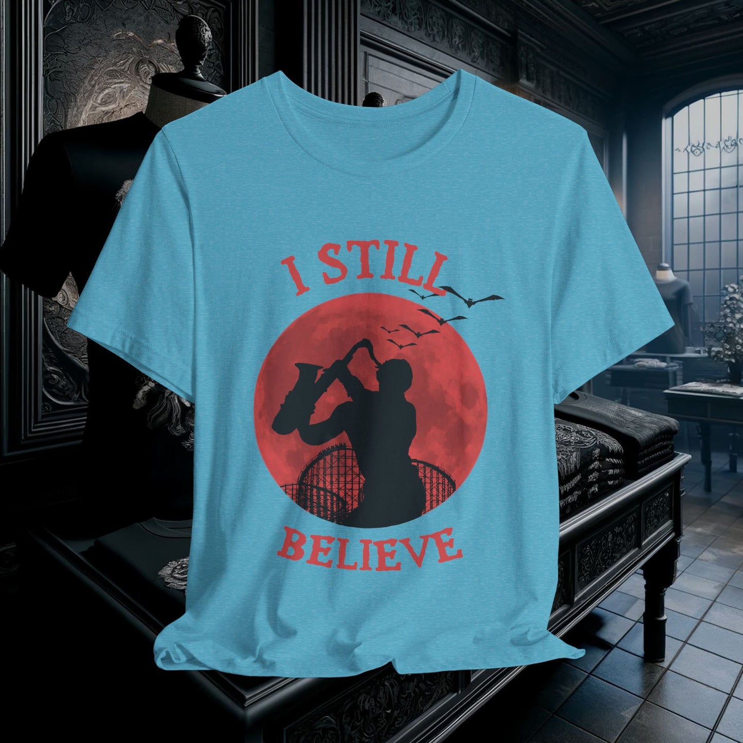 Lost Boys Sax Man T-Shirt - I Still Believe Retro 80s Movie Tee