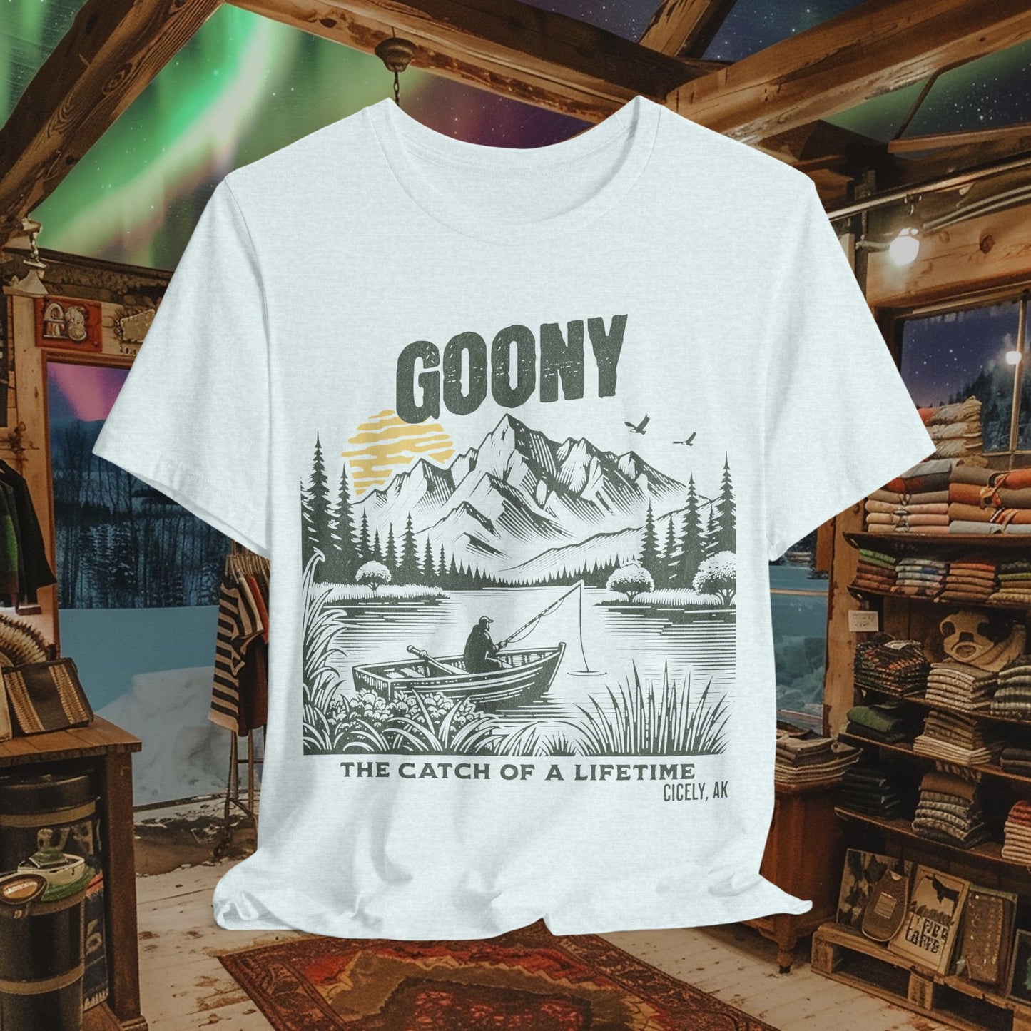 Goony T-Shirt - "The Catch of a Lifetime" | Northern Exposure, Cicely, AK