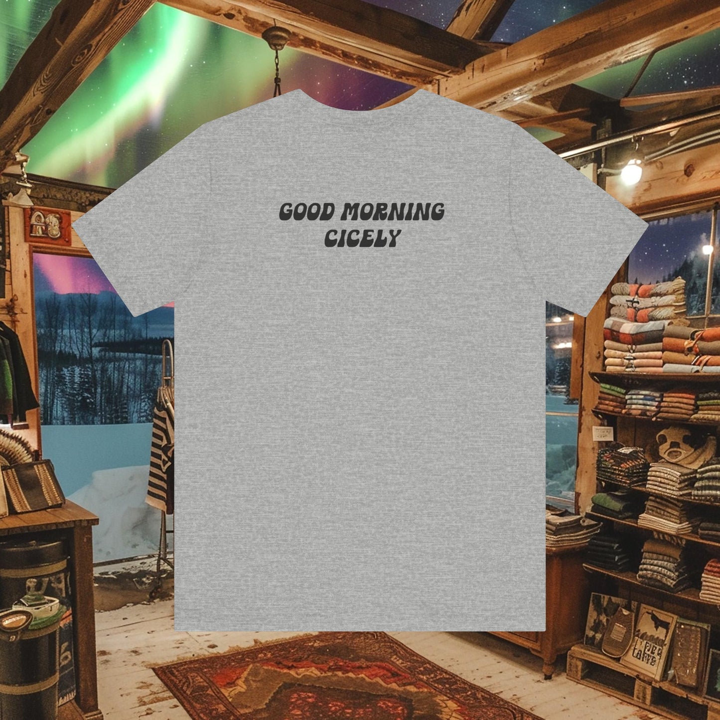 Minnifield Communications Double-Sided T-Shirt - Northern Exposure KBHR 570 AM Design