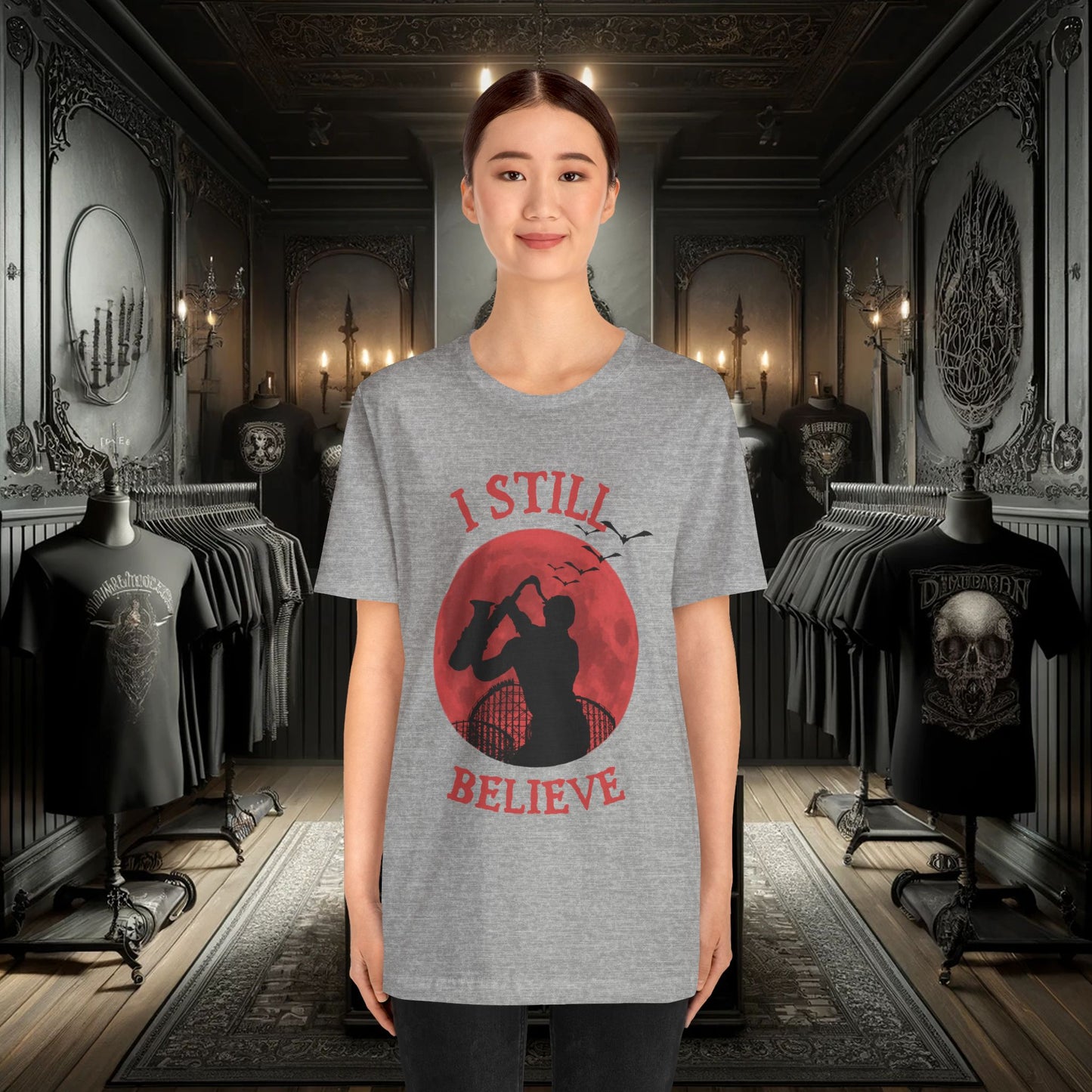 Lost Boys Sax Man T-Shirt - I Still Believe Retro 80s Movie Tee