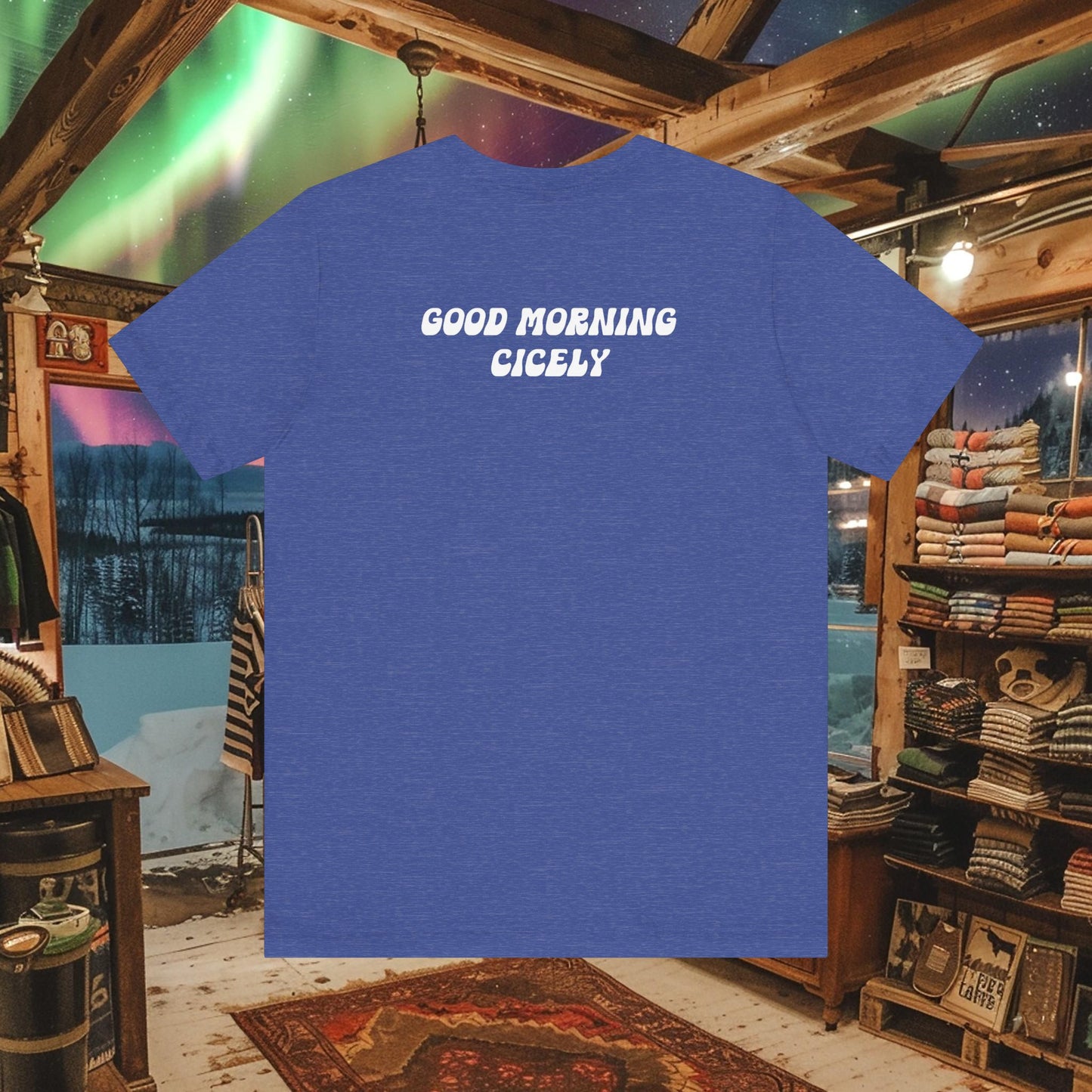Minnifield Communications Double-Sided T-Shirt - Northern Exposure KBHR 570 AM Design