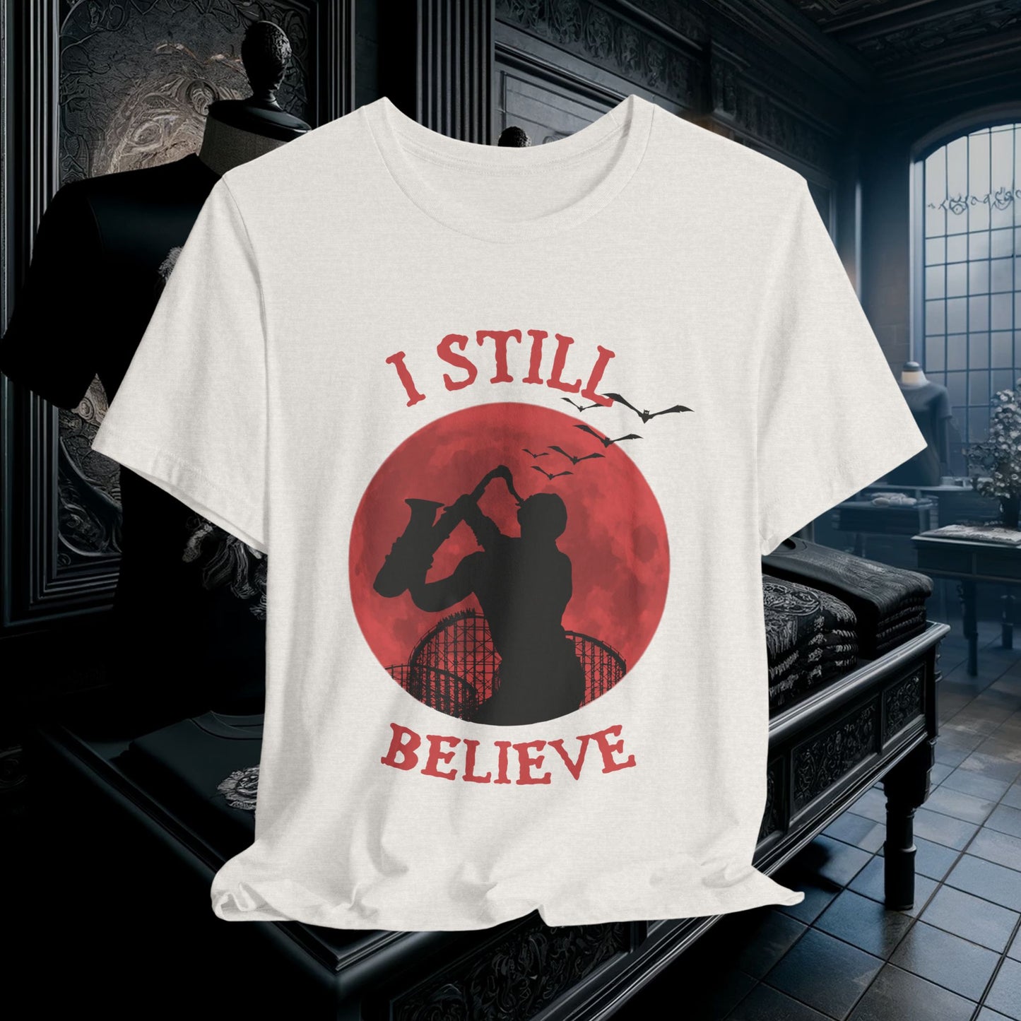 Lost Boys Sax Man T-Shirt - I Still Believe Retro 80s Movie Tee