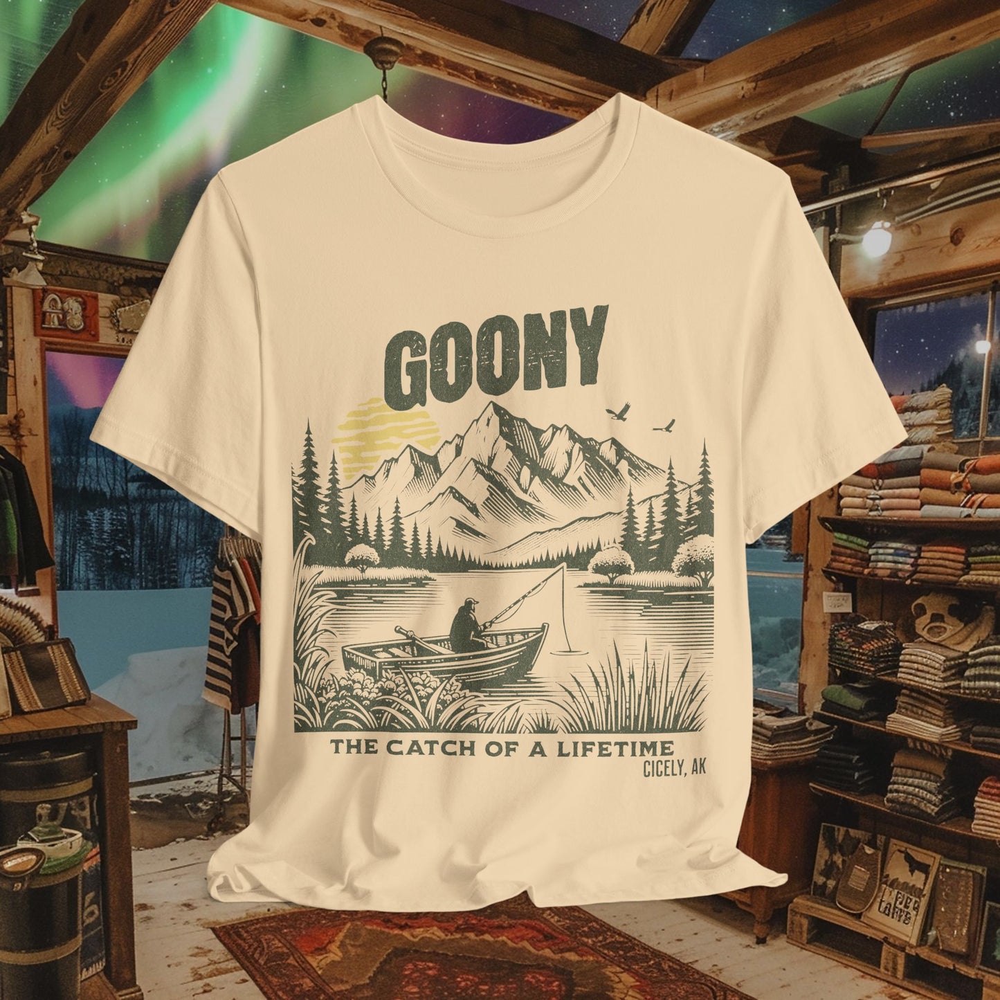 Goony T-Shirt - "The Catch of a Lifetime" | Northern Exposure, Cicely, AK