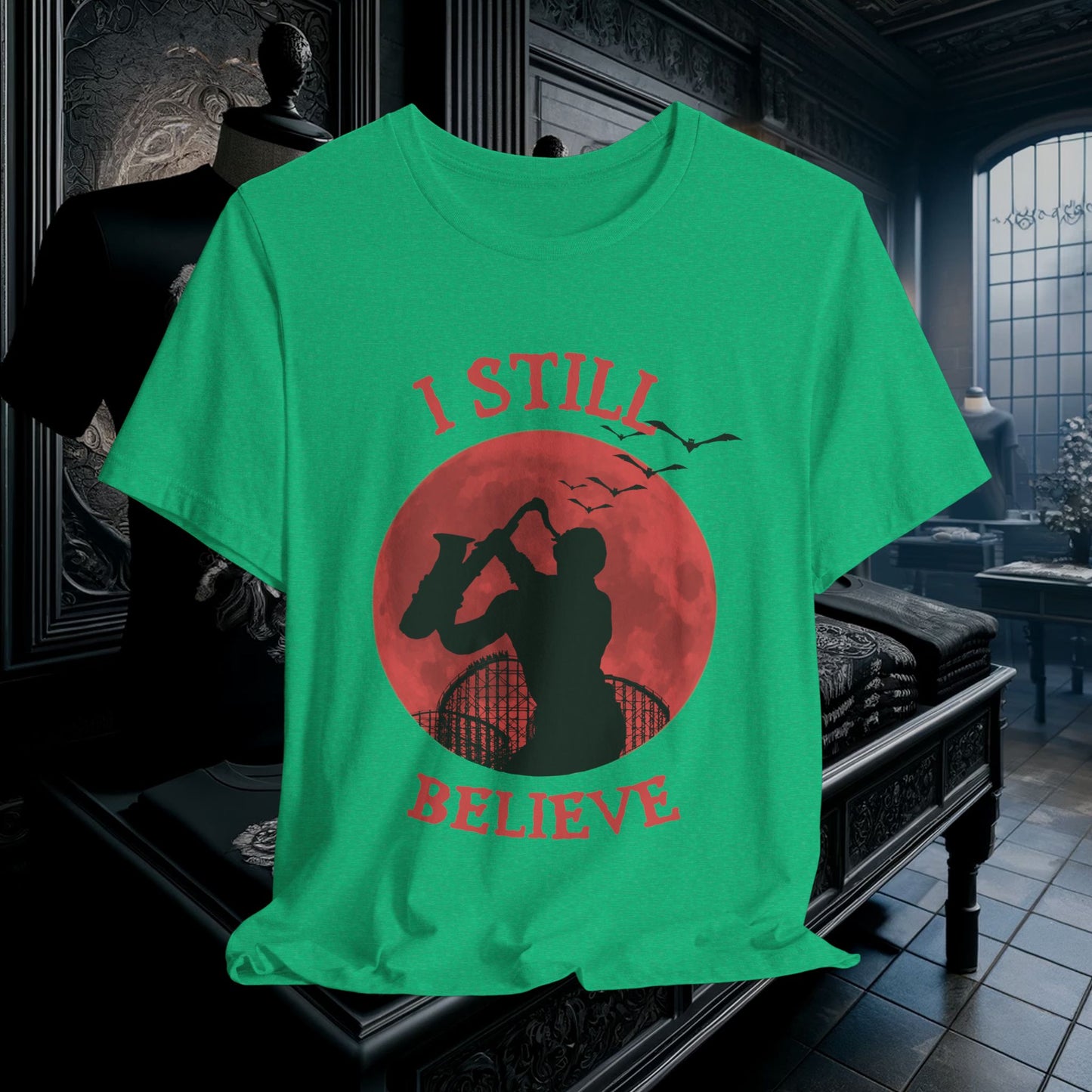 Lost Boys Sax Man T-Shirt - I Still Believe Retro 80s Movie Tee