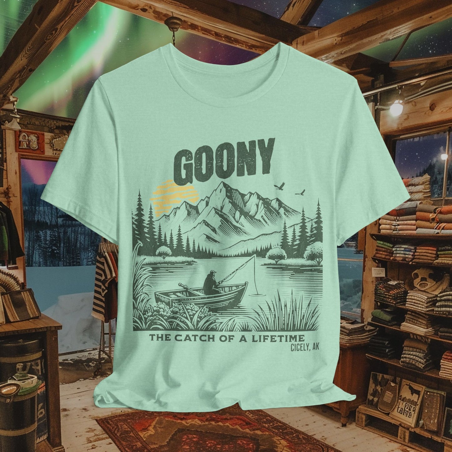 Goony T-Shirt - "The Catch of a Lifetime" | Northern Exposure, Cicely, AK
