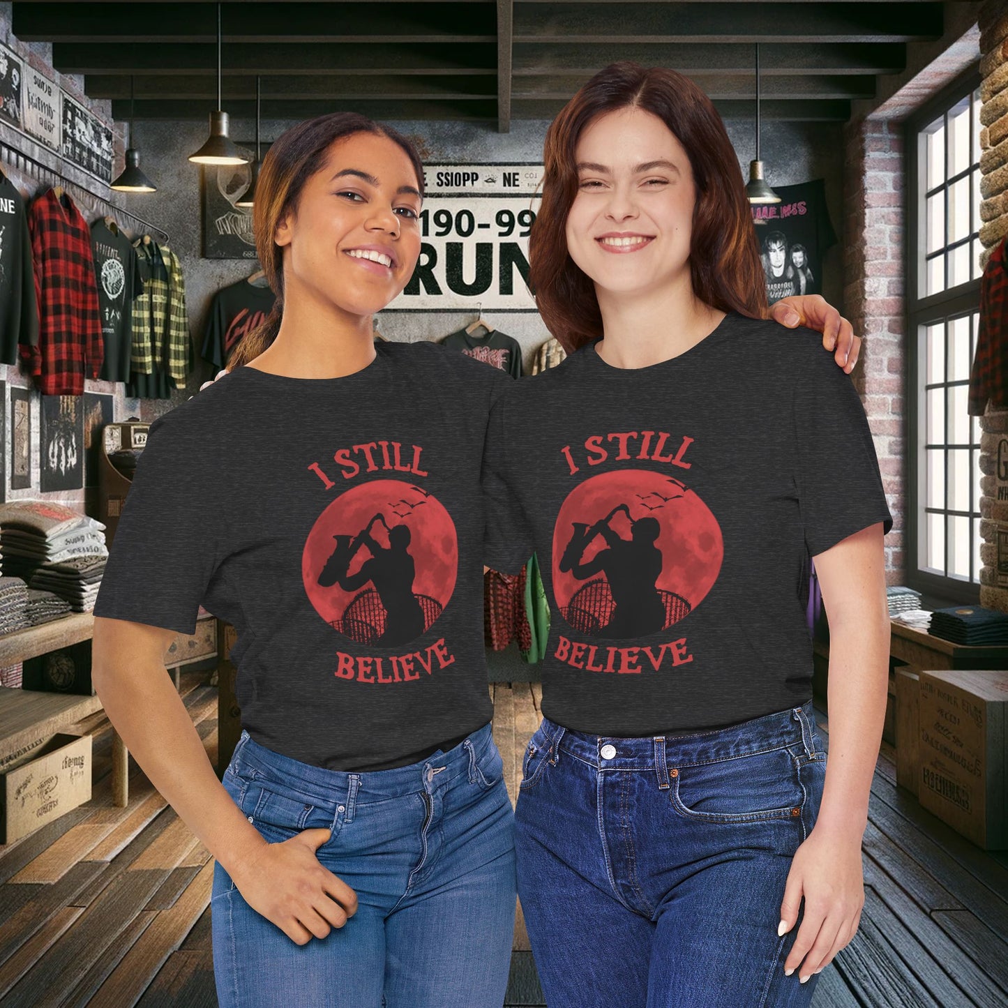 Lost Boys Sax Man T-Shirt - I Still Believe Retro 80s Movie Tee