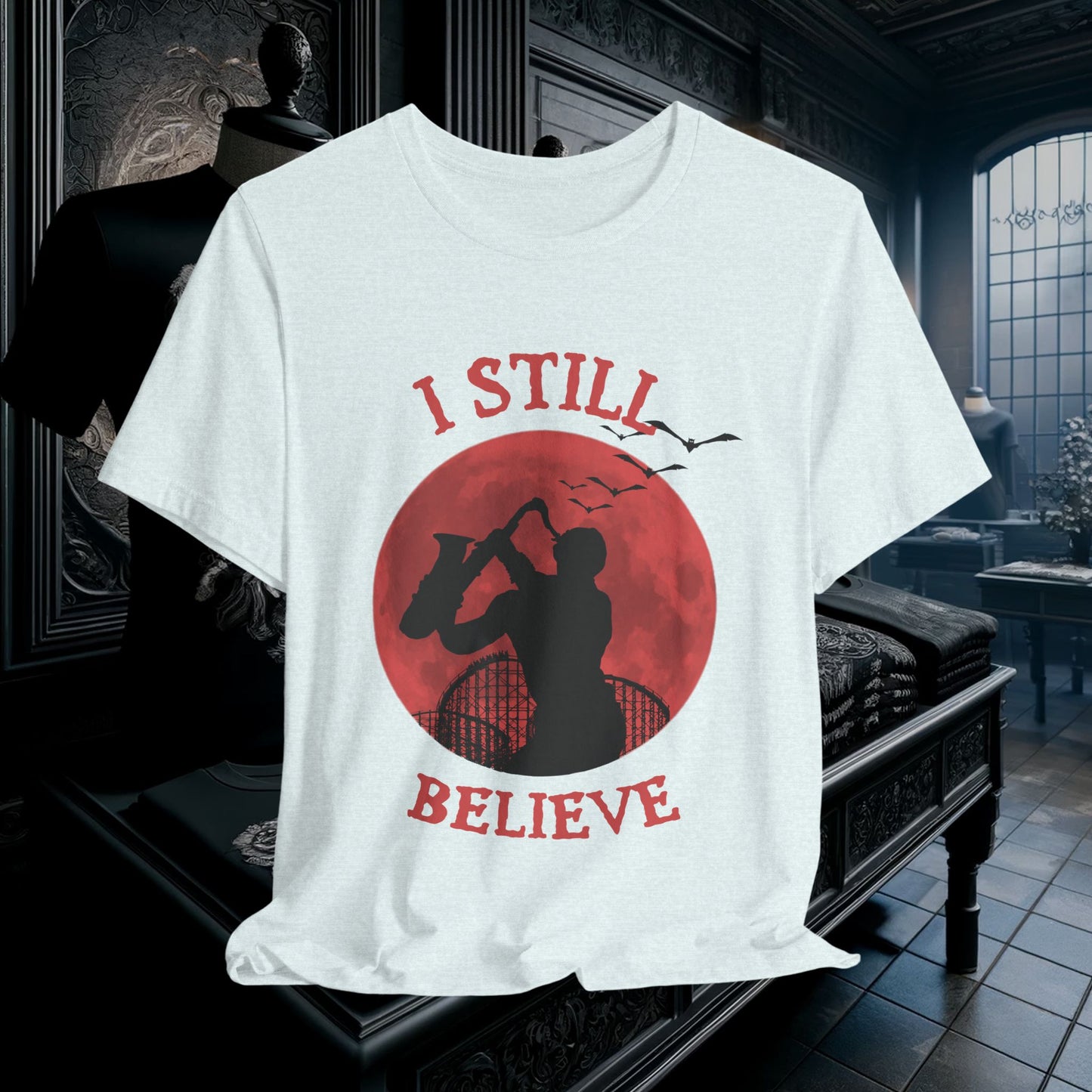 Lost Boys Sax Man T-Shirt - I Still Believe Retro 80s Movie Tee