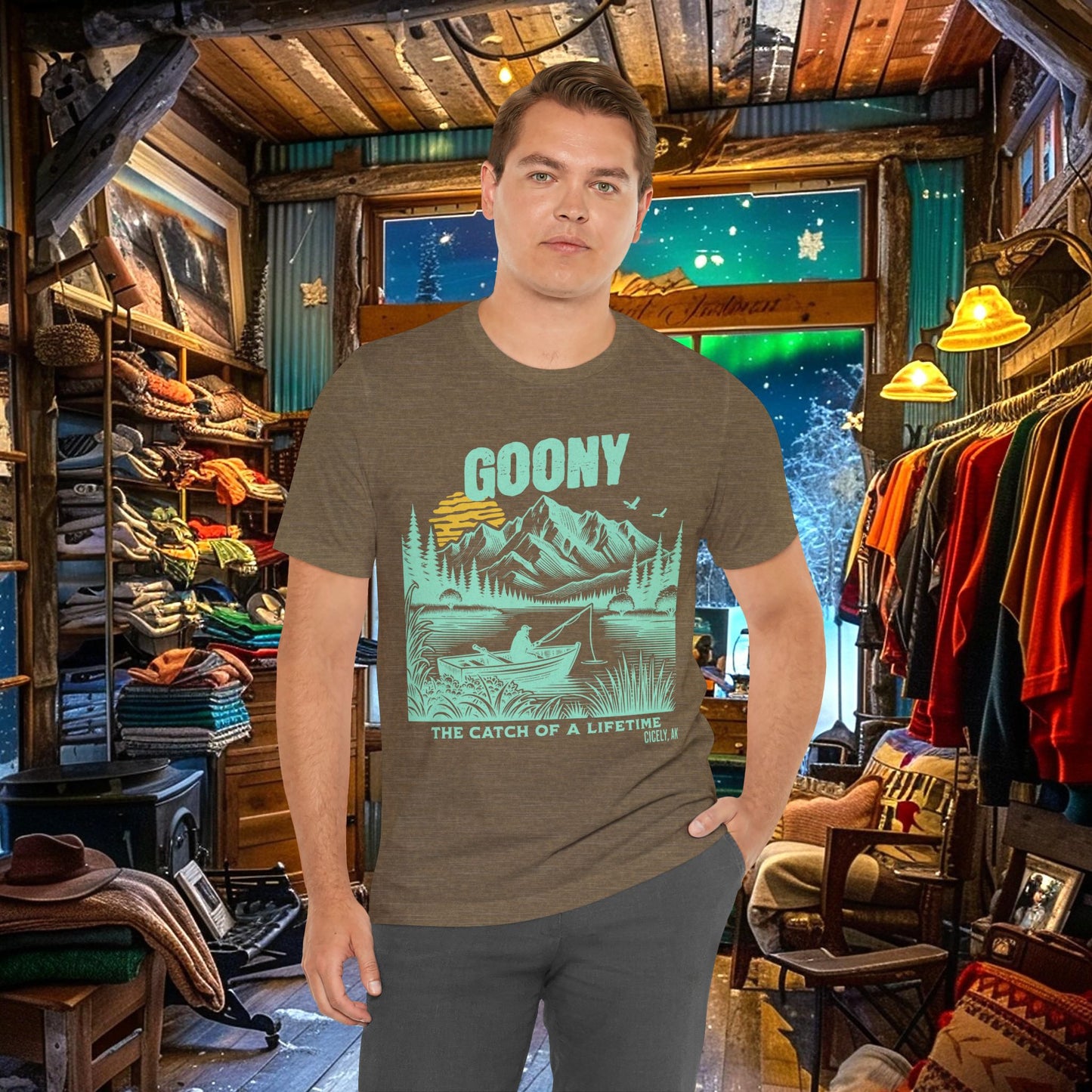 Goony T-Shirt - "The Catch of a Lifetime" | Northern Exposure, Cicely, AK