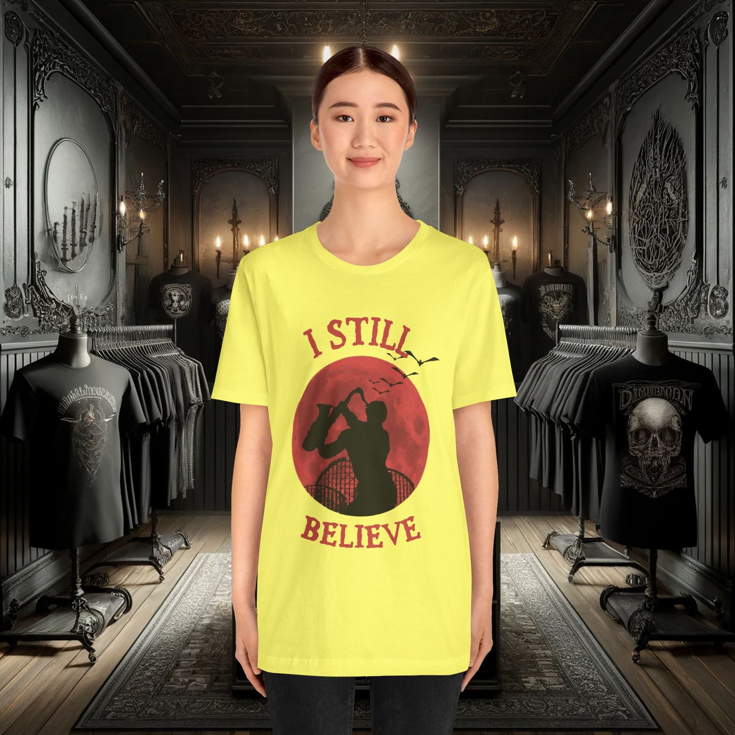 Lost Boys Sax Man T-Shirt - I Still Believe Retro 80s Movie Tee
