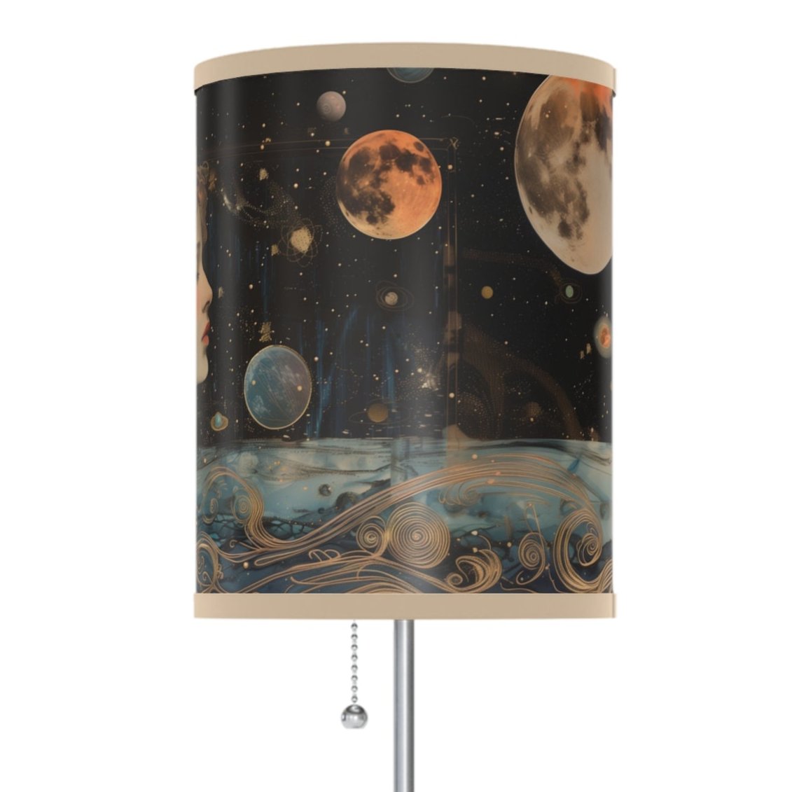 Celestial Dreamscape Lamp – Cosmic Goddess Lighting for Astrology Lovers & Space Enthusiasts