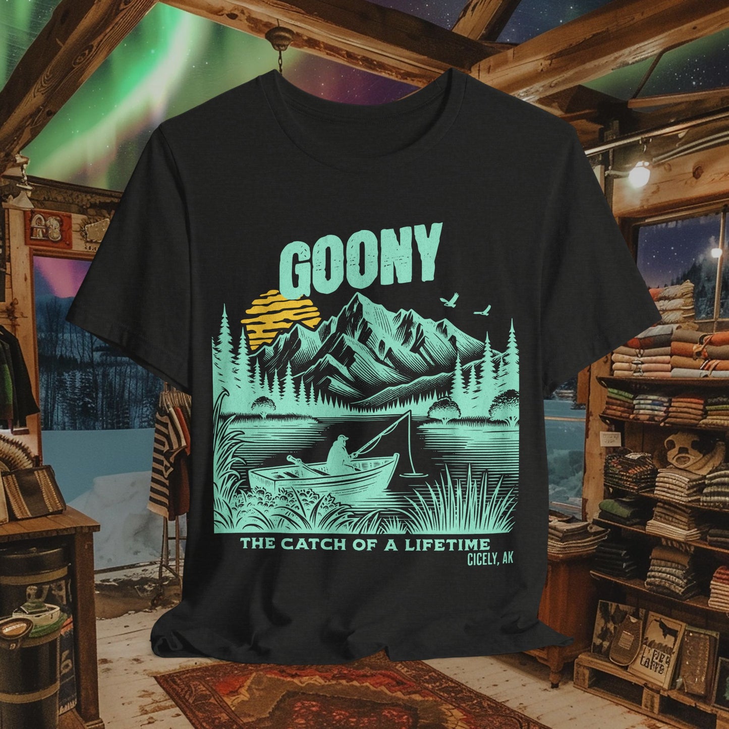 Goony T-Shirt - "The Catch of a Lifetime" | Northern Exposure, Cicely, AK