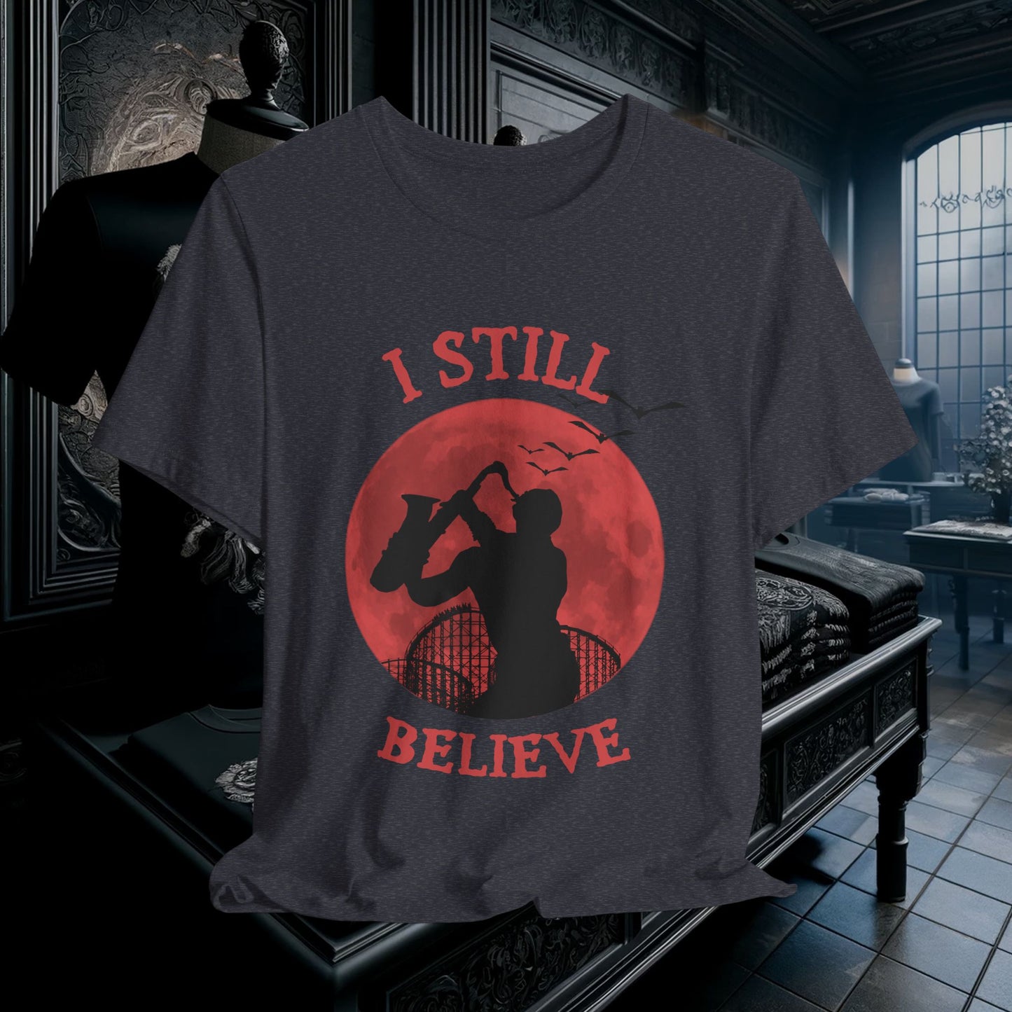 Lost Boys Sax Man T-Shirt - I Still Believe Retro 80s Movie Tee