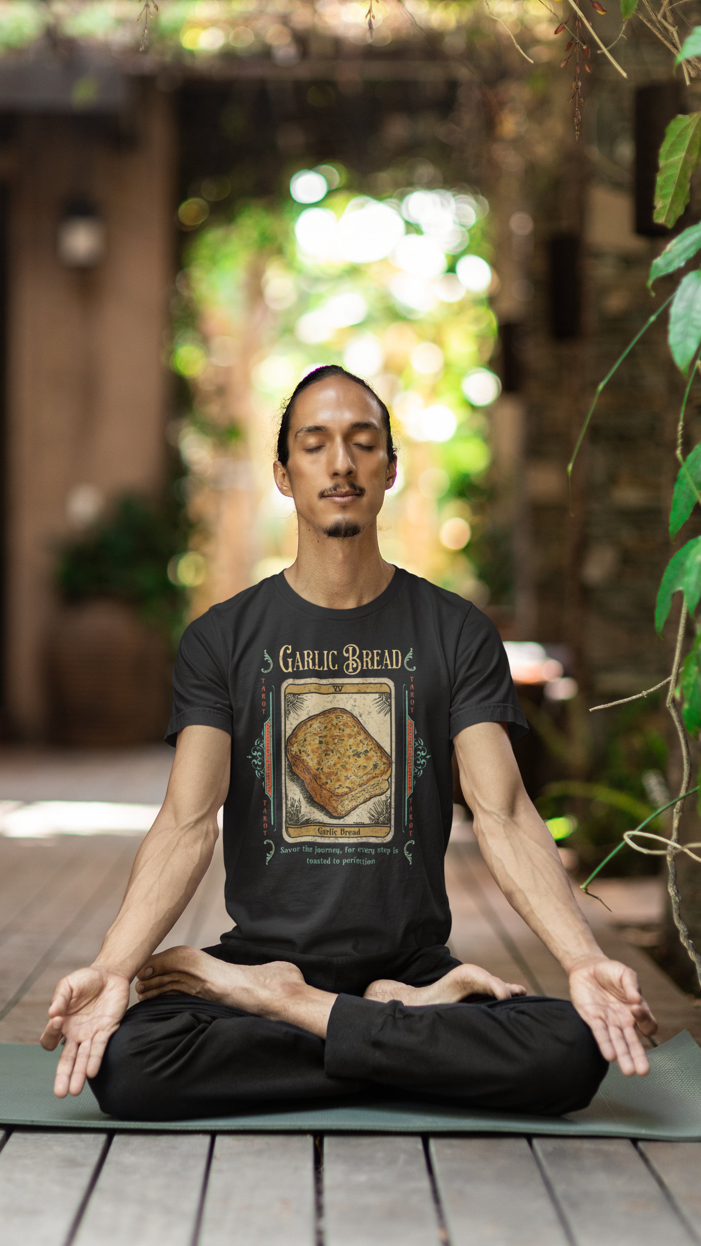 Garlic Bread Tarot Shirt – Funny Mystic Toast Tee for Food Lovers