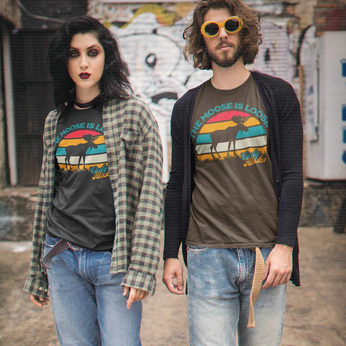 "The Moose is Loose" Cicely, Alaska - Northern Exposure inspired T-shirt