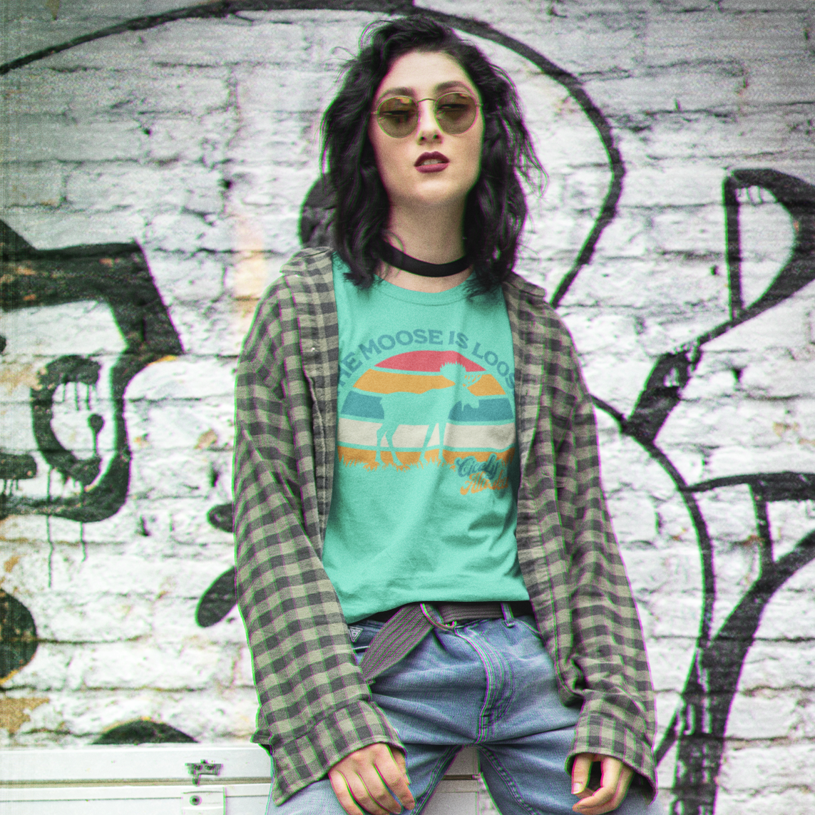 "The Moose is Loose" Cicely, Alaska - Northern Exposure inspired T-shirt