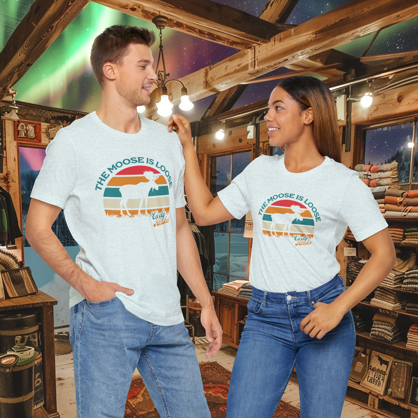 "The Moose is Loose" Cicely, Alaska - Northern Exposure inspired T-shirt