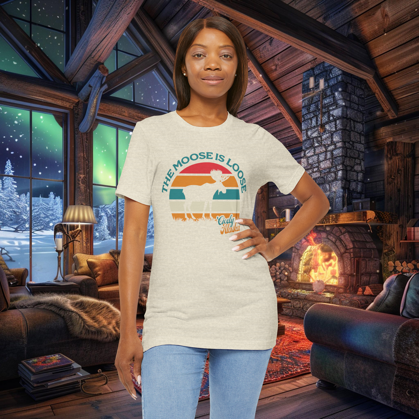 "The Moose is Loose" Cicely, Alaska - Northern Exposure inspired T-shirt