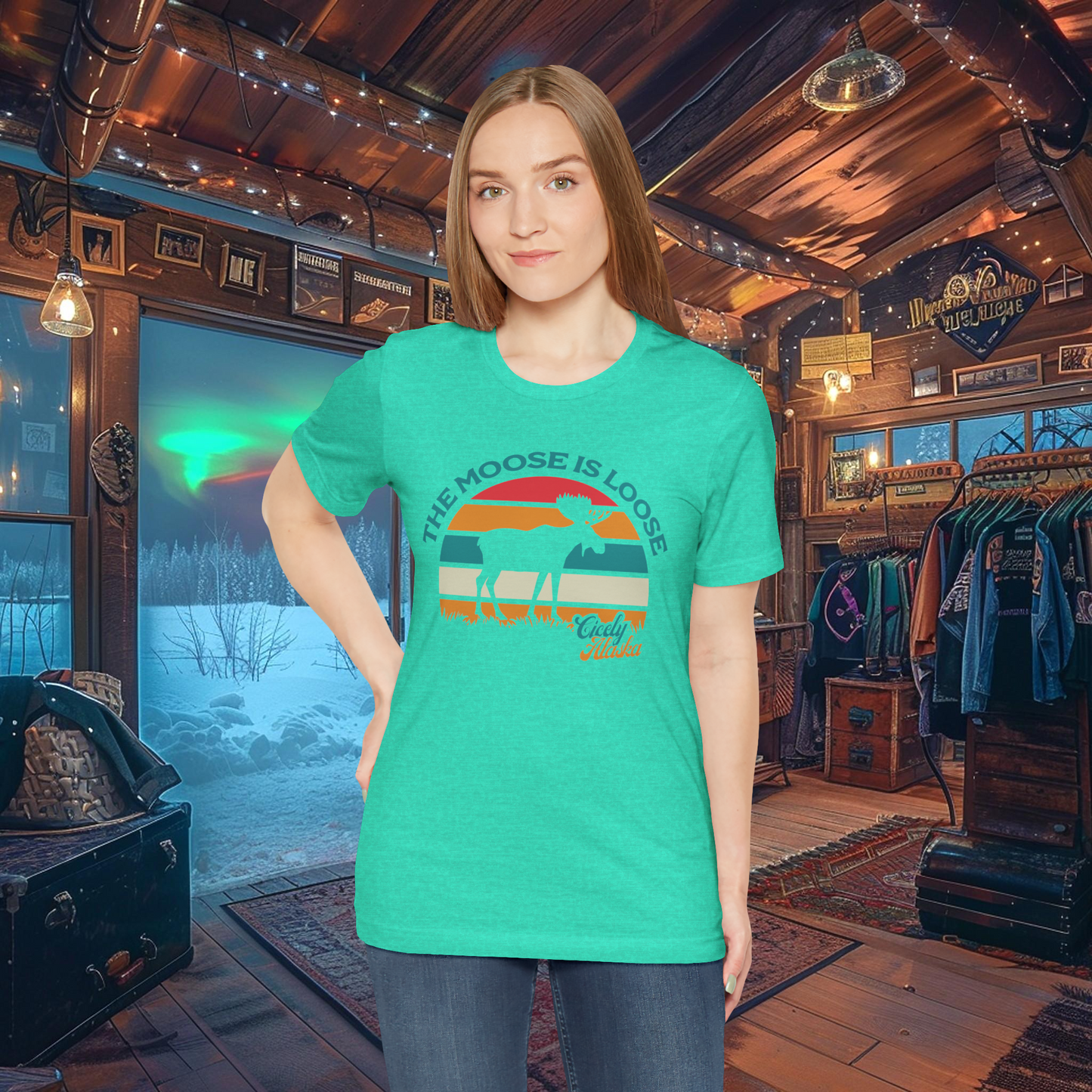"The Moose is Loose" Cicely, Alaska - Northern Exposure inspired T-shirt