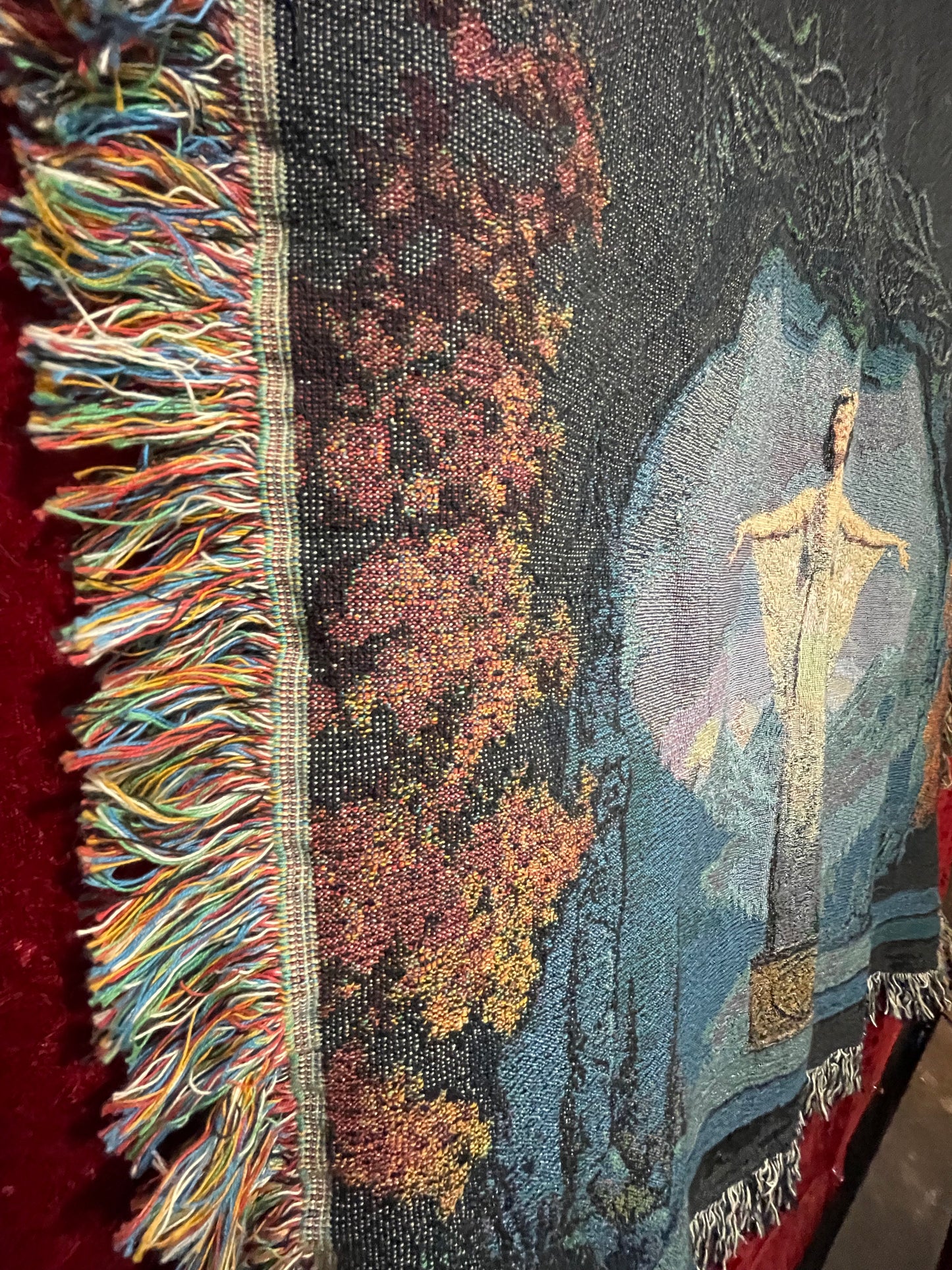 Northern Exposure-Inspired "Cicely" Woven Blanket & Wall Tapestry – Rustic Art for Cozy Homes