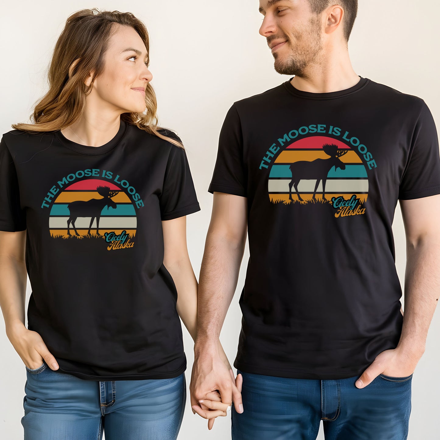 "The Moose is Loose" Cicely, Alaska - Northern Exposure inspired T-shirt