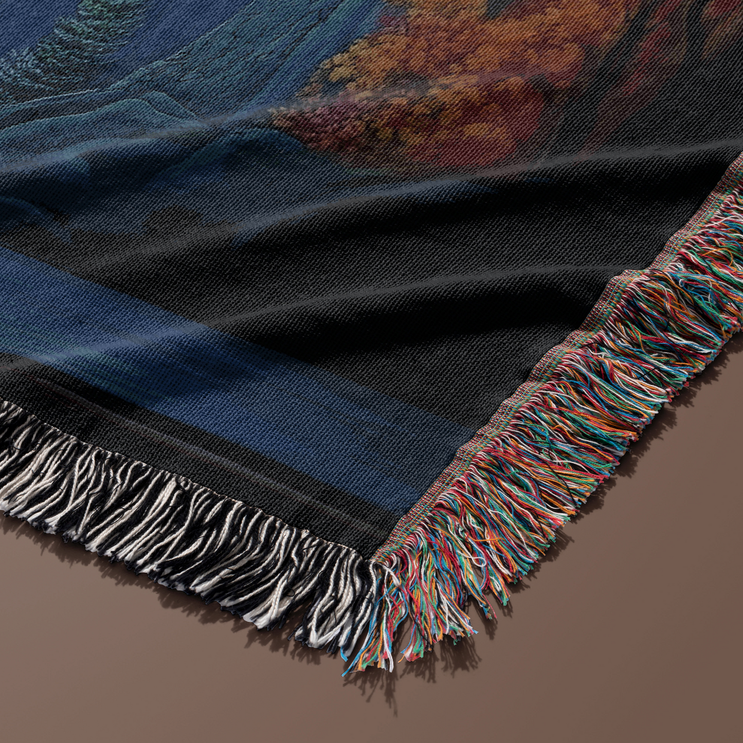 Northern Exposure-Inspired "Cicely" Woven Blanket & Wall Tapestry – Rustic Art for Cozy Homes