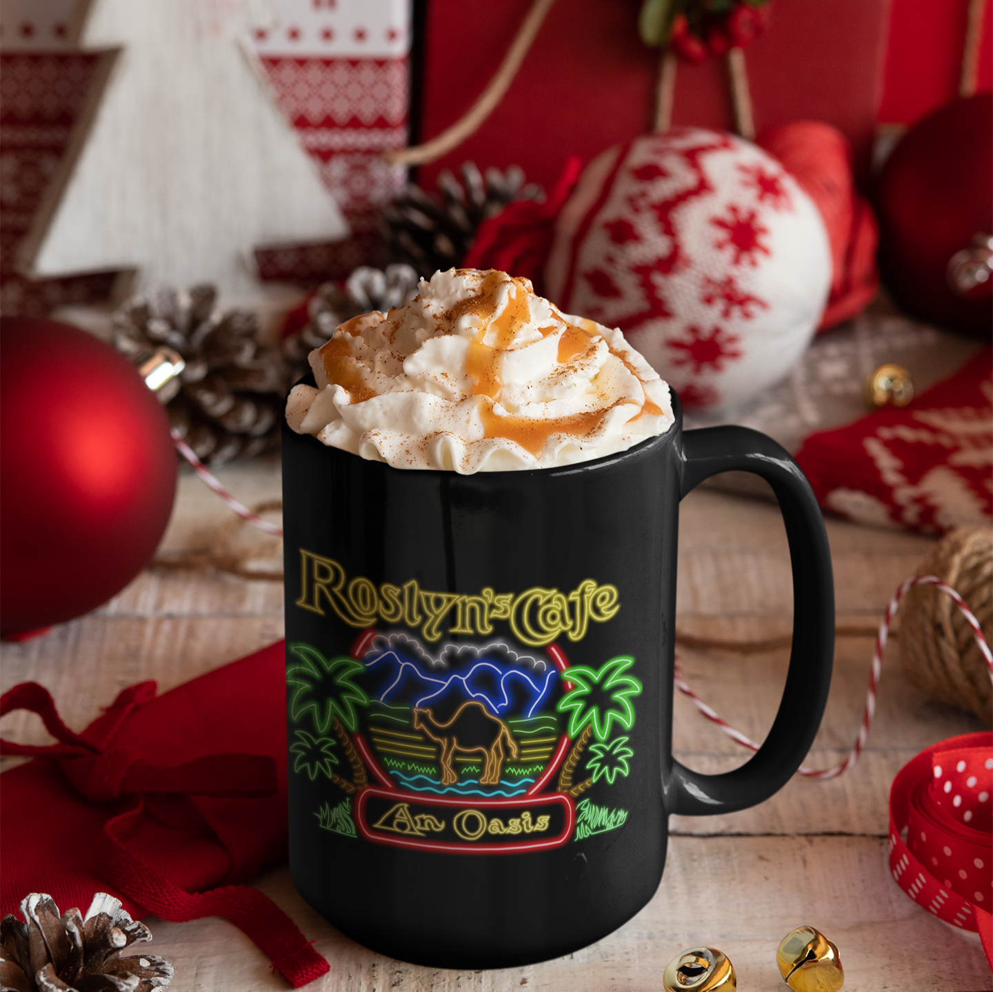 Roslyn's Cafe Neon Mug - Northern Exposure Inspired Coffee Mug