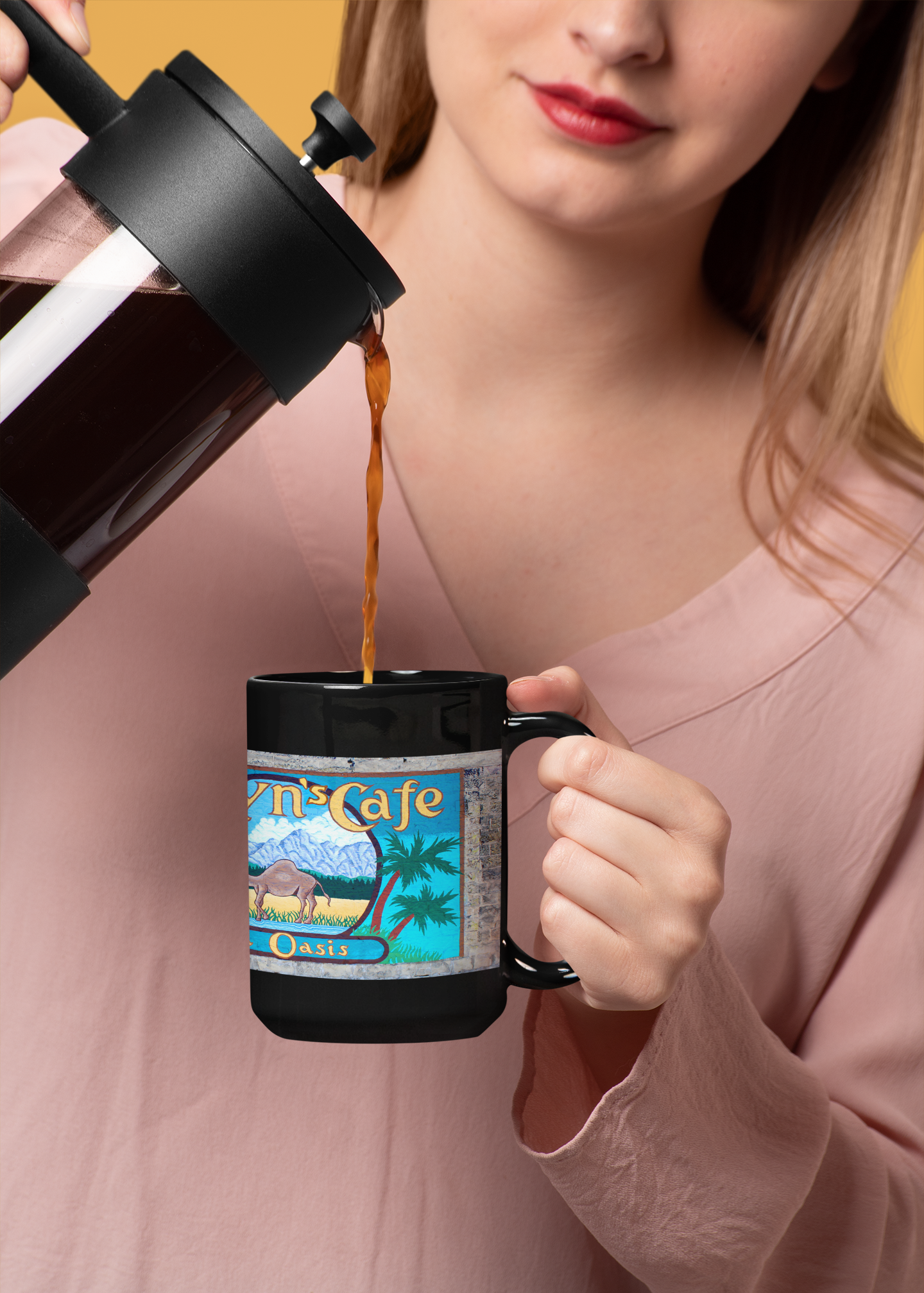 Roslyn's Cafe Mug - Iconic Mural from Northern Exposure TV Show