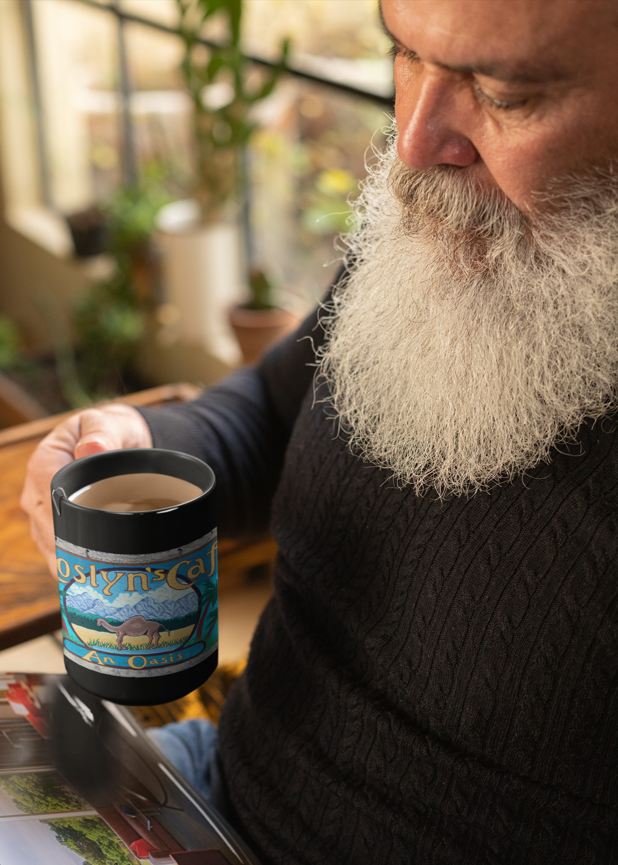 Roslyn's Cafe Mug - Iconic Mural from Northern Exposure TV Show