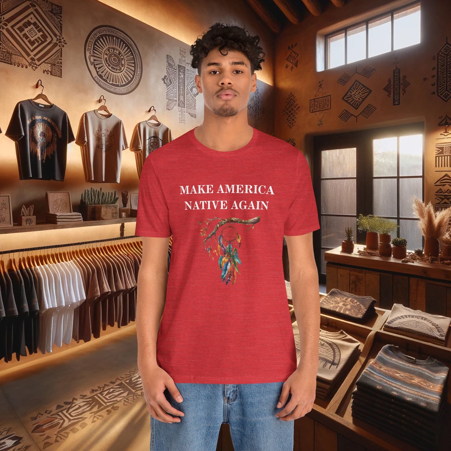 Make America Native Again T-Shirt - Indigenous Pride & Cultural Heritage Apparel