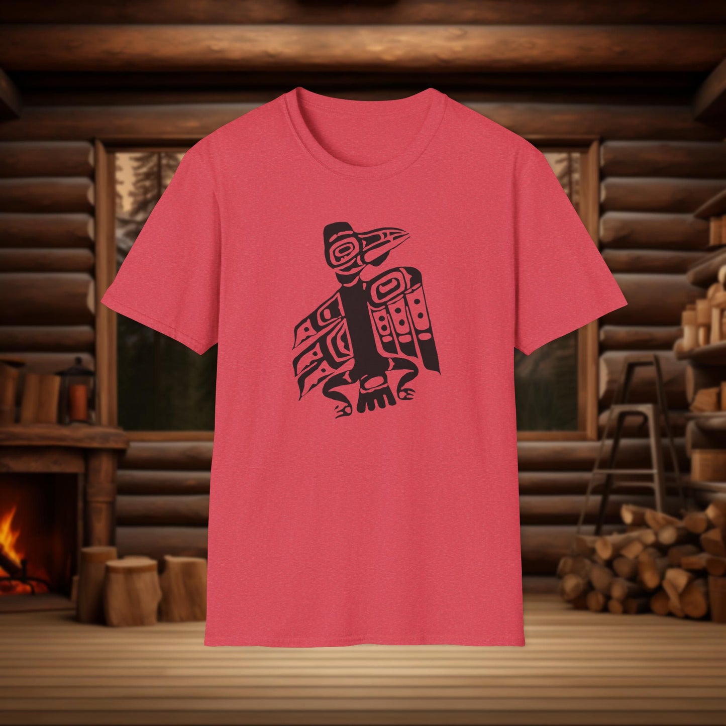 Tlingit Raven T-Shirt - Northern Exposure Inspired Indigenous Design