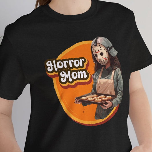 Horror Mom T-Shirt - Funny Halloween Slasher Mom Shirt for Horror Fans