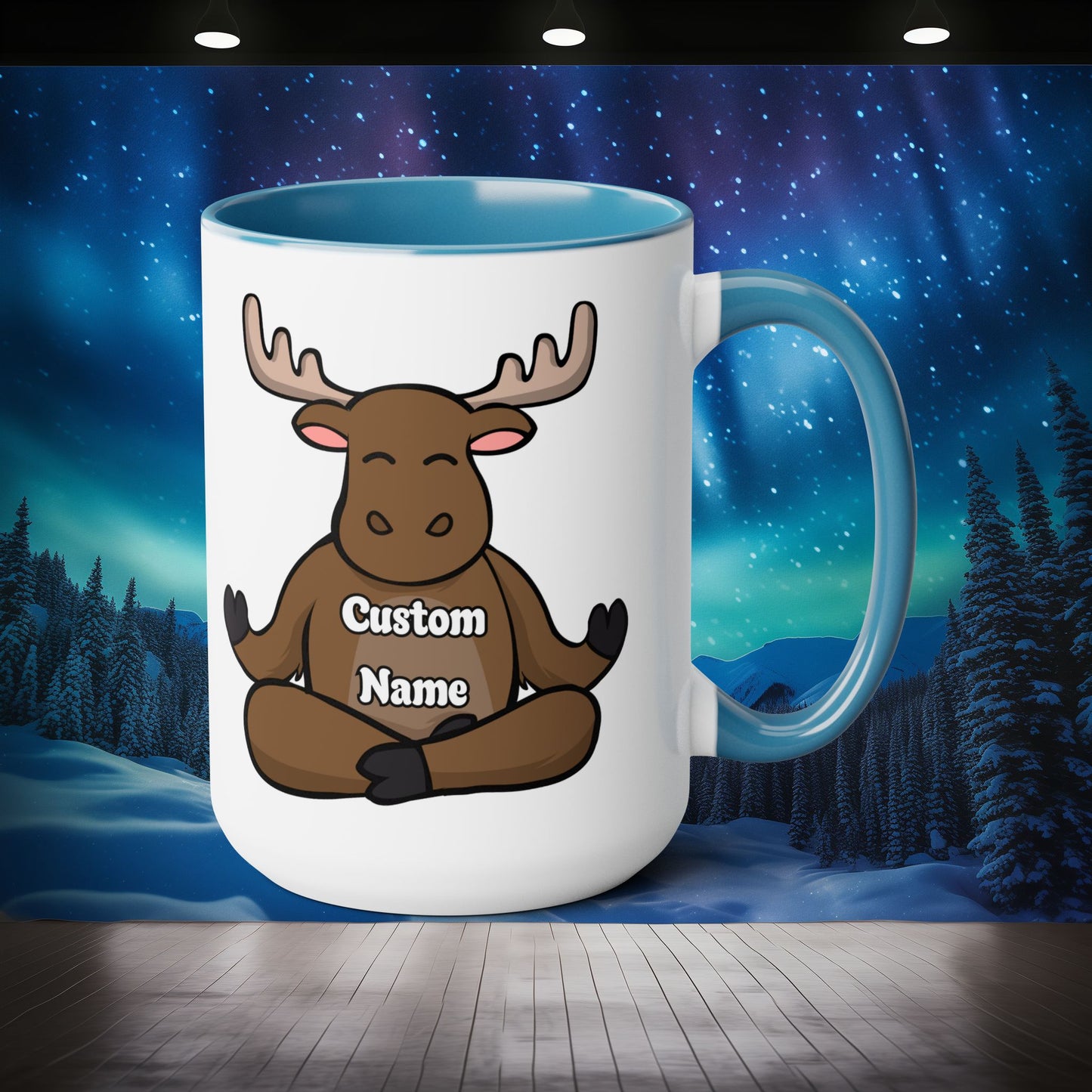 Personalized Moosehead Mug - Northern Exposure Custom Name Coffee Mug - 15oz