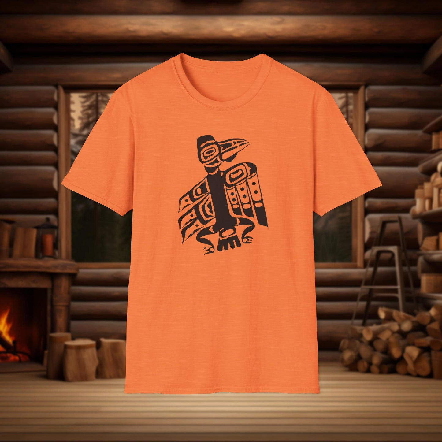 Tlingit Raven T-Shirt - Northern Exposure Inspired Indigenous Design