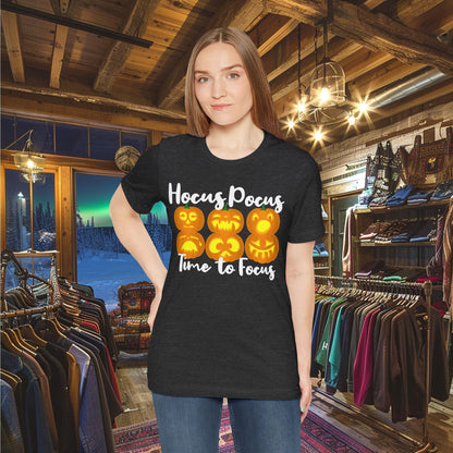 Hocus Pocus Time to Focus T-Shirt - Fun Halloween Teacher Shirt | Classroom & Spooky Season Apparel