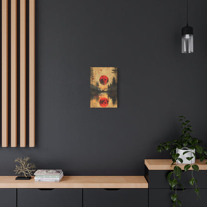 Horror  Art - "Blood Moon of Camp Crystal Lake" - Jason Voorhees Inspired Wall Canvas"