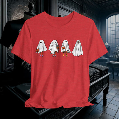 Ghost Friends Halloween T-Shirt - Cute & Fun Trick-or-Treat Ghost Squad | Spooky Season Apparel