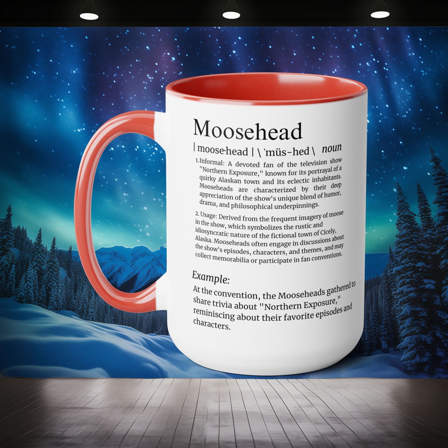 Personalized Moosehead Mug - Northern Exposure Custom Name Coffee Mug - 15oz